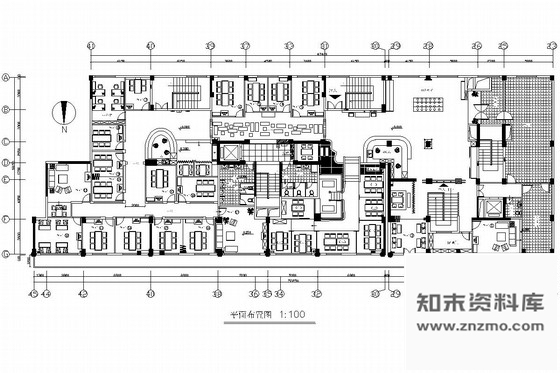 施工图古雅幽静中式风格茶馆室内施工图