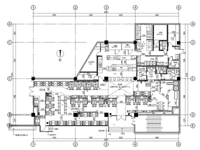 肯德基快餐店南京某分店内部装修施工图（附效果图）