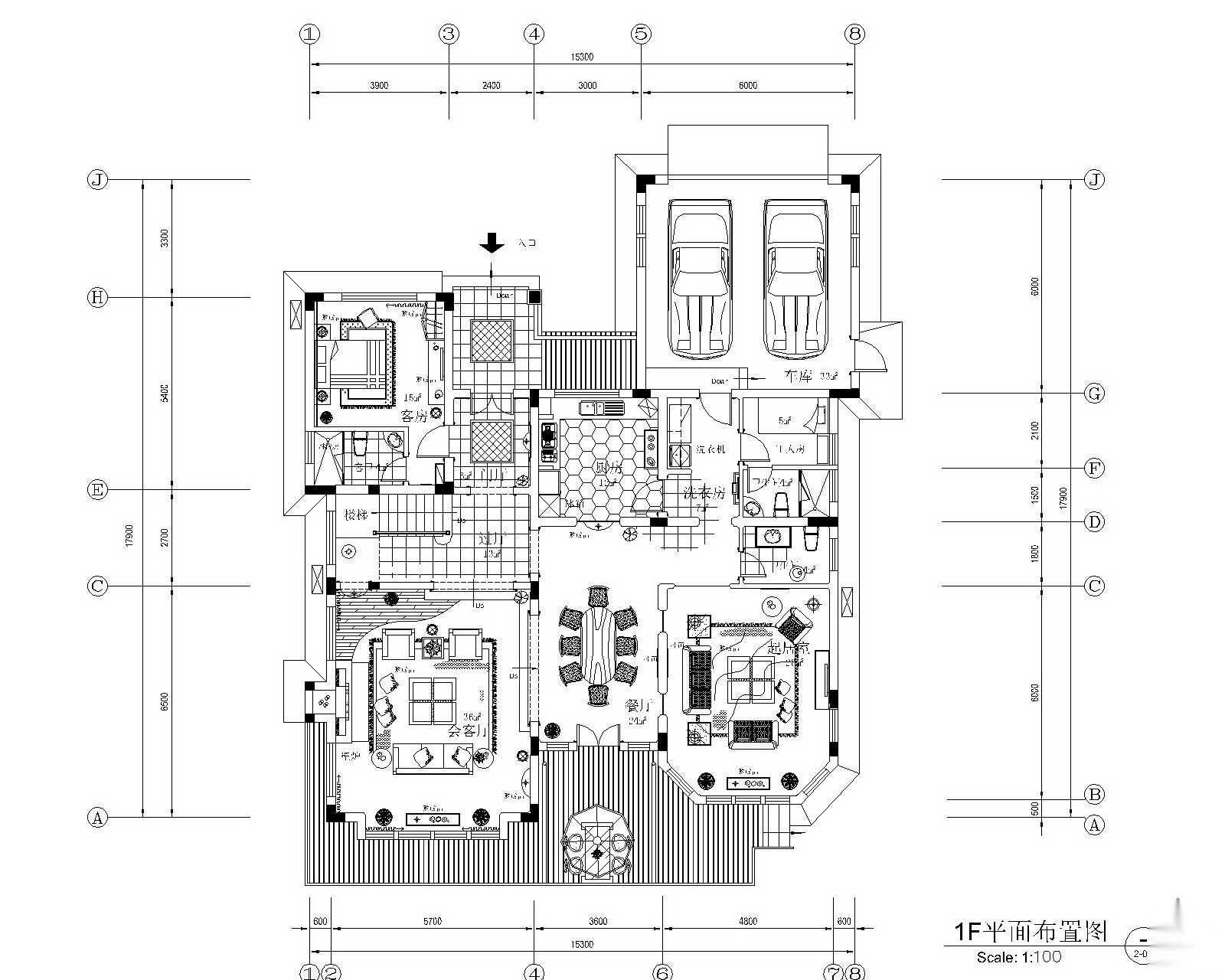 [湖南]某花园别墅装修施工图