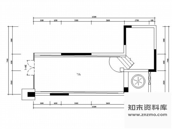 施工图某知名楼盘西餐厅室内装修图