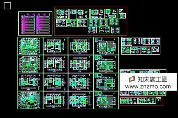 海景花园别墅室内 施工图