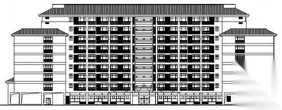 [南京市]某九层医院建筑方案图