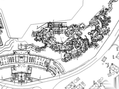 [云南]温泉度假区景观全套园景观施工图设计（CAD）