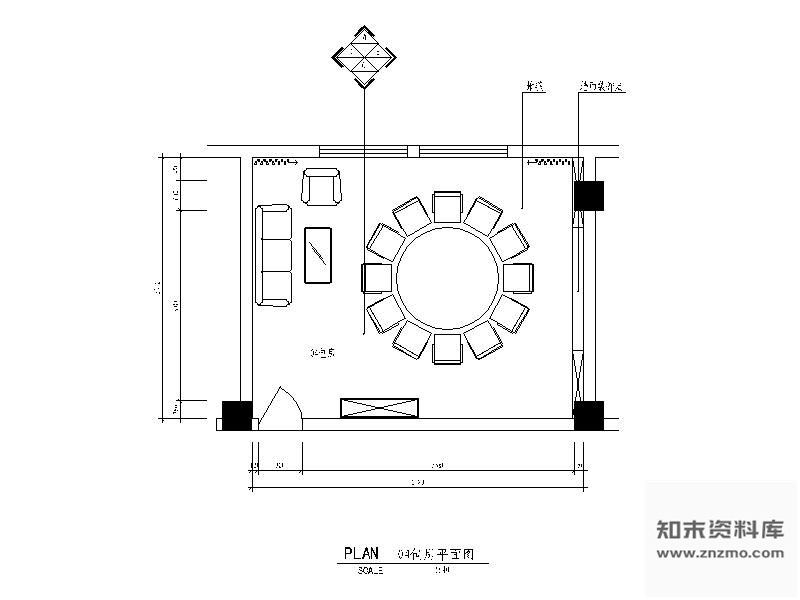 图块/节点中餐厅包房施工图