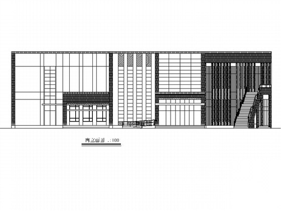 [北京]某学校实习工厂建筑施工图-食堂