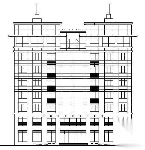 某九层框架综合办公楼建筑施工图