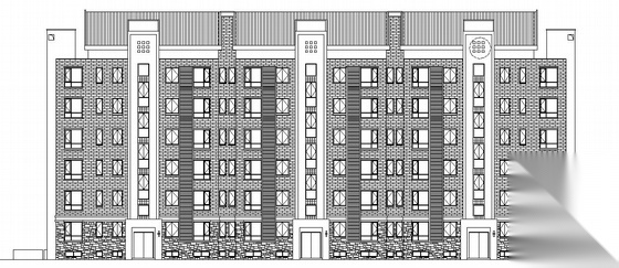 [南大仙林]某教师公寓住宅楼群组团建筑施工图（带地下室...