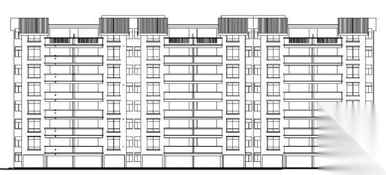 某八层住宅楼建筑方案图