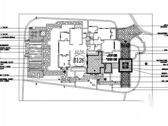 国际社区样板区126栋环境景观设计施工图