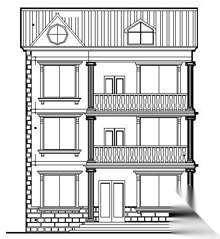 某三层新农村住房房屋设计方案 自建房