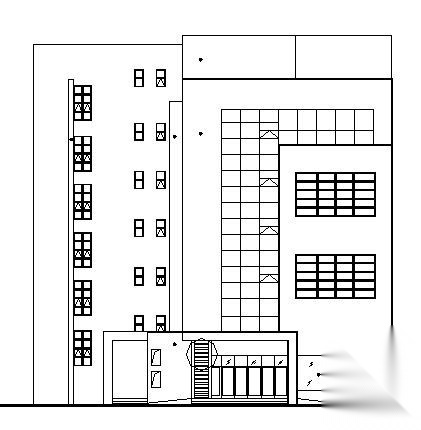 某中医院五层住院楼建筑方案图