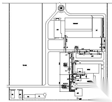 某药厂室外热力管网设计图 市政暖通