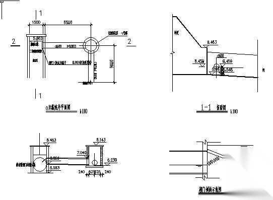 溢流井节点详图