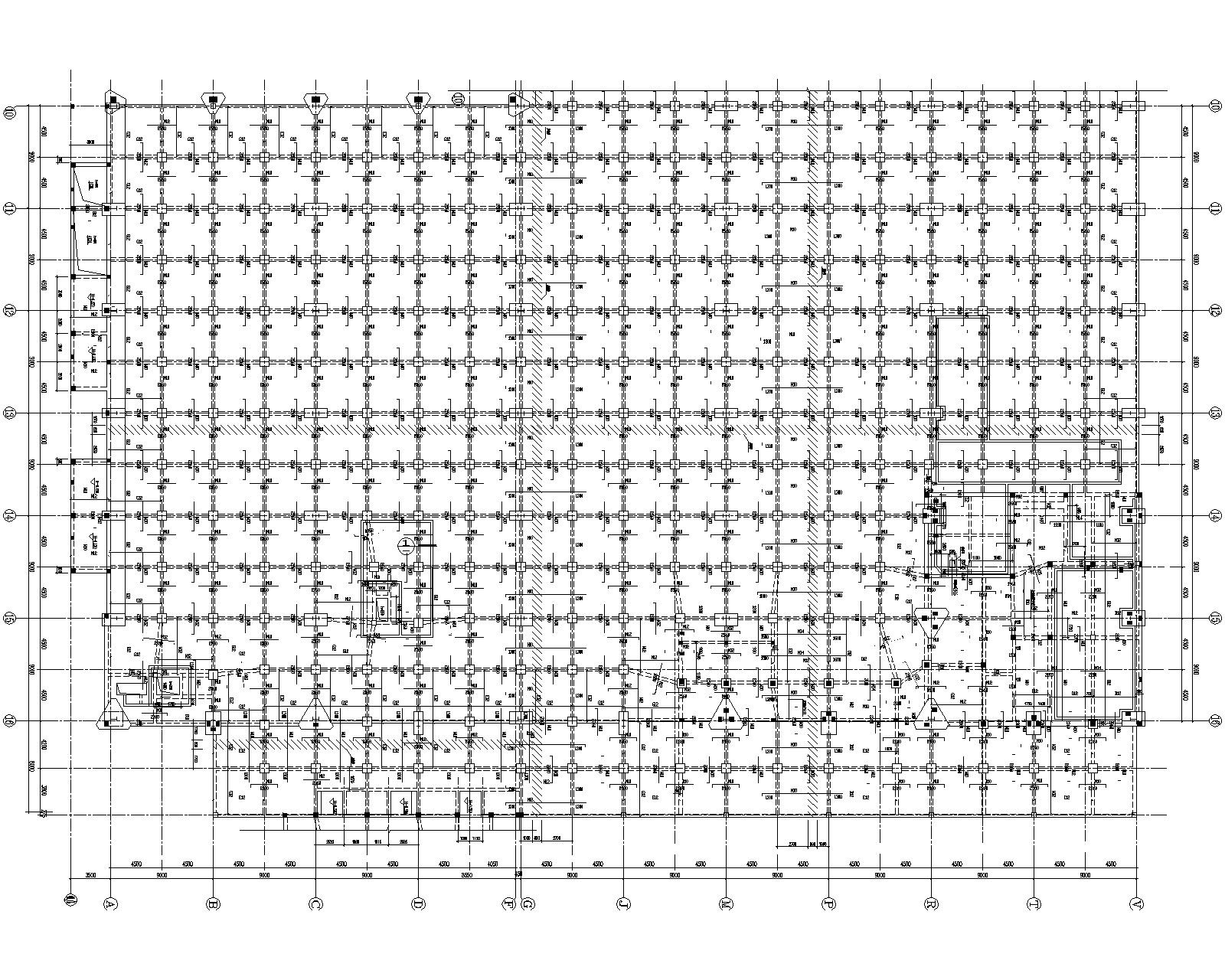 某多跨钢结构厂房结构全套施工图（CAD）