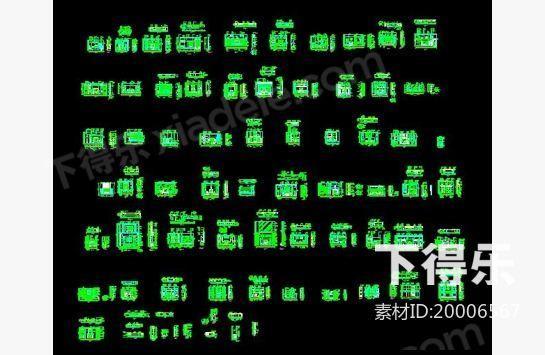 很齐全的电视背景墙图集、cad 别墅