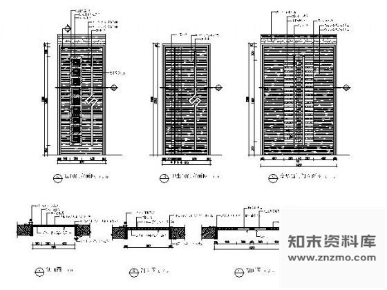 图块/节点KTV空间门详图 通用节点