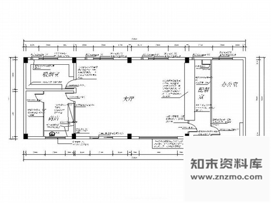 施工图197㎡职工食堂室内装修图