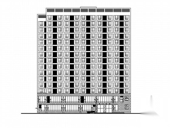 [南昌]高层框架结构酒店式公寓建筑施工图