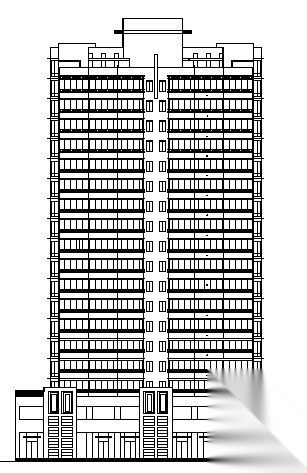 高层单身公寓建筑图