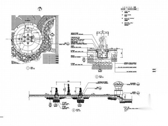 旱喷小广场节点做法施工图