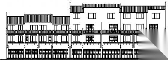 仿古民居建筑施工图