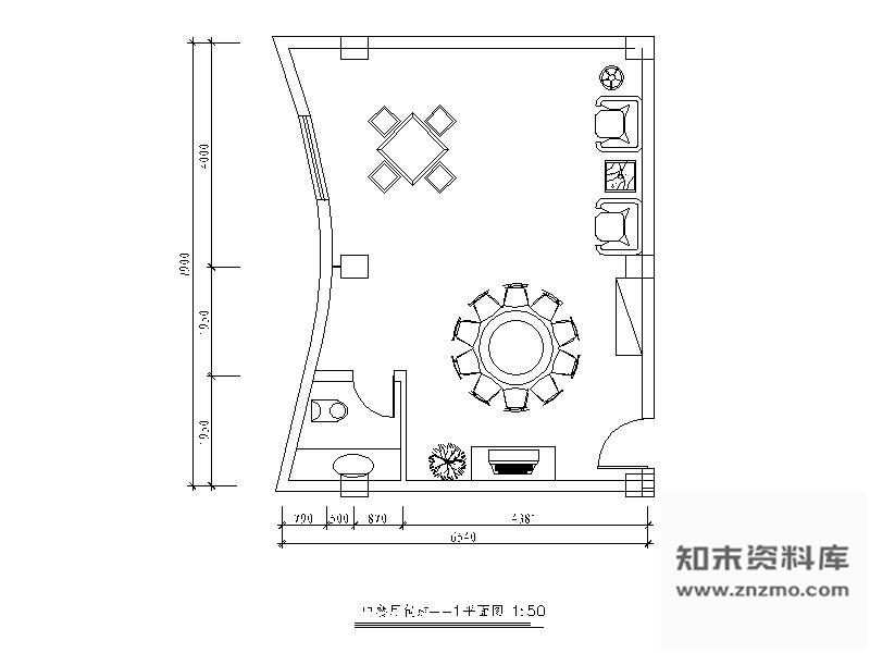 图块/节点中餐厅包厢详图