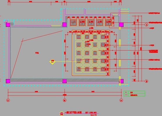 KTV一层门厅施工图 cad2007