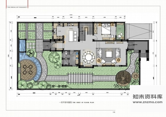 施工图江宁法式贵族风情两层别墅室内CAD施工图含实景图及彩色平面