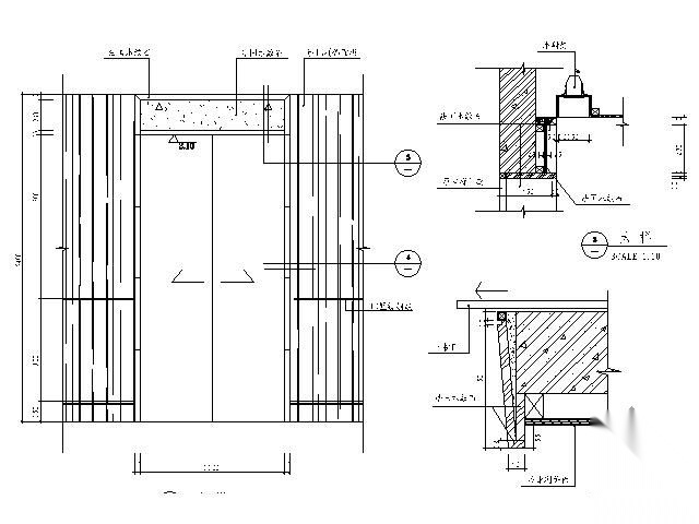 酒店电梯门 详图 通用节点