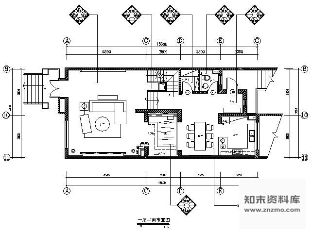 施工图西安豪华国际社区别墅样板间施工图含实景