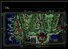 综合小区cad景观素材