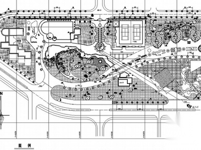 [长沙]城市休闲广场园林景观工程施工图