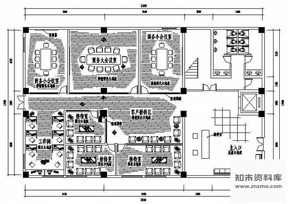 施工图某办公室装修图