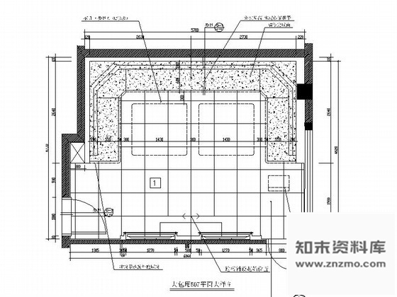 图块/节点灰镜造型KTV包厢立面图