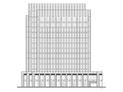 [上海]超高层现代SOHO办公综合体建筑施工图