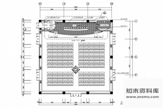 施工图现代化大型多功能厅室内施工图