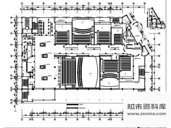 施工图泰州娱乐休闲综合性大楼顶级高档影城装修施工图含方案及水电图