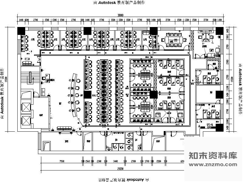 图块/节点某证券公司办公楼平面图