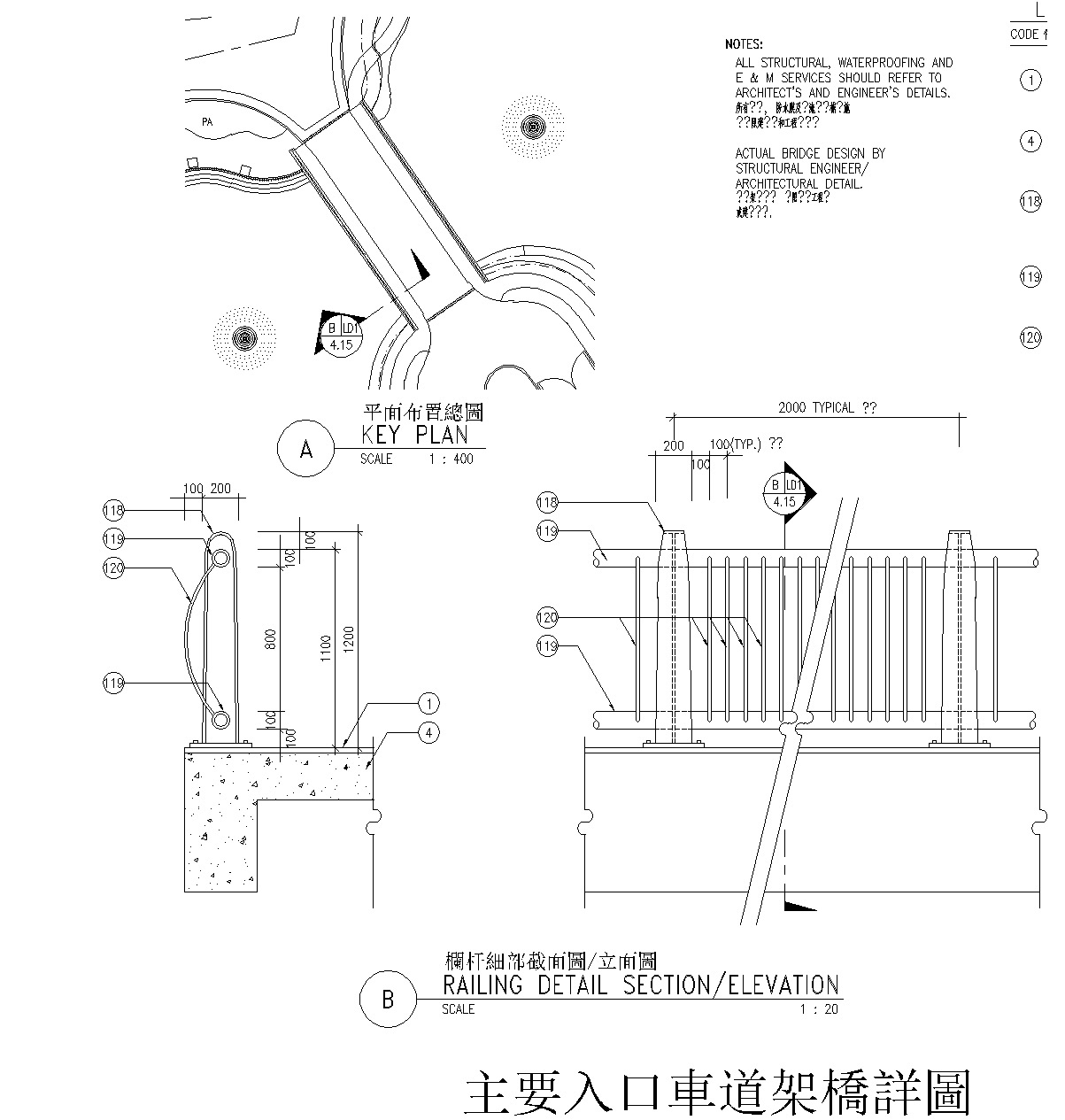 76套围墙栏杆CAD施工图（1-35）