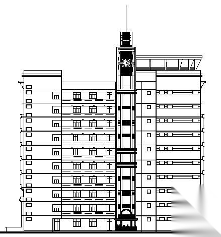 某大学十层教学科技综合楼建筑施工图