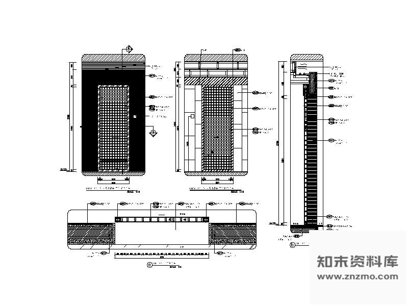 图块/节点备餐间门详图 通用节点