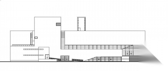 某著名大学三层学术报告厅建筑施工图