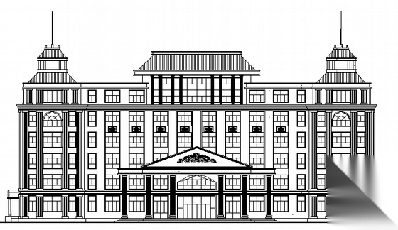 某六层欧式框架医务楼建筑施工图