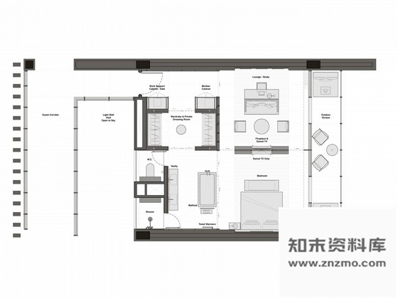 施工图山东七星酒店客房室内设计施工图含方案