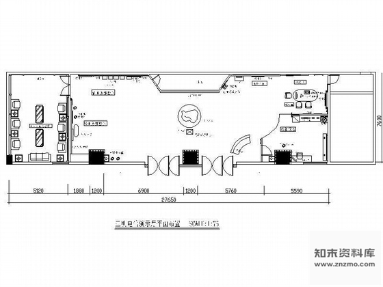 施工图中国电信演示厅竣工图