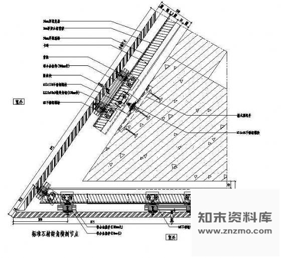 图块/节点标准石材转角横剖节点