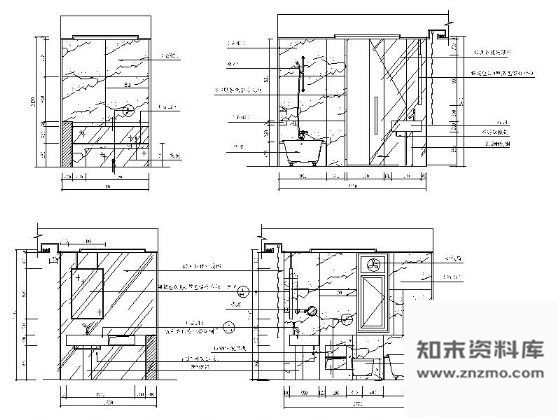 图块/节点豪华卫生间立面