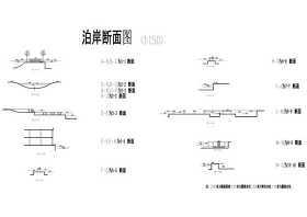 公园改造泊岸断面CAD图纸