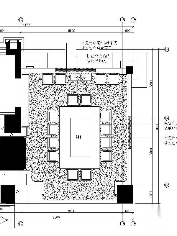 [广东]公寓架空层小会议室施工图（含效果）