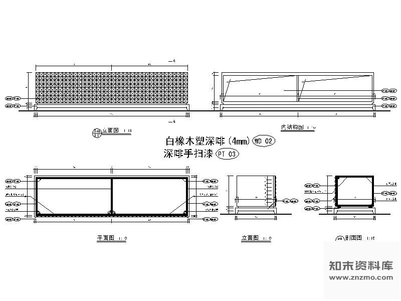 图块/节点欧式矮柜详图 柜类